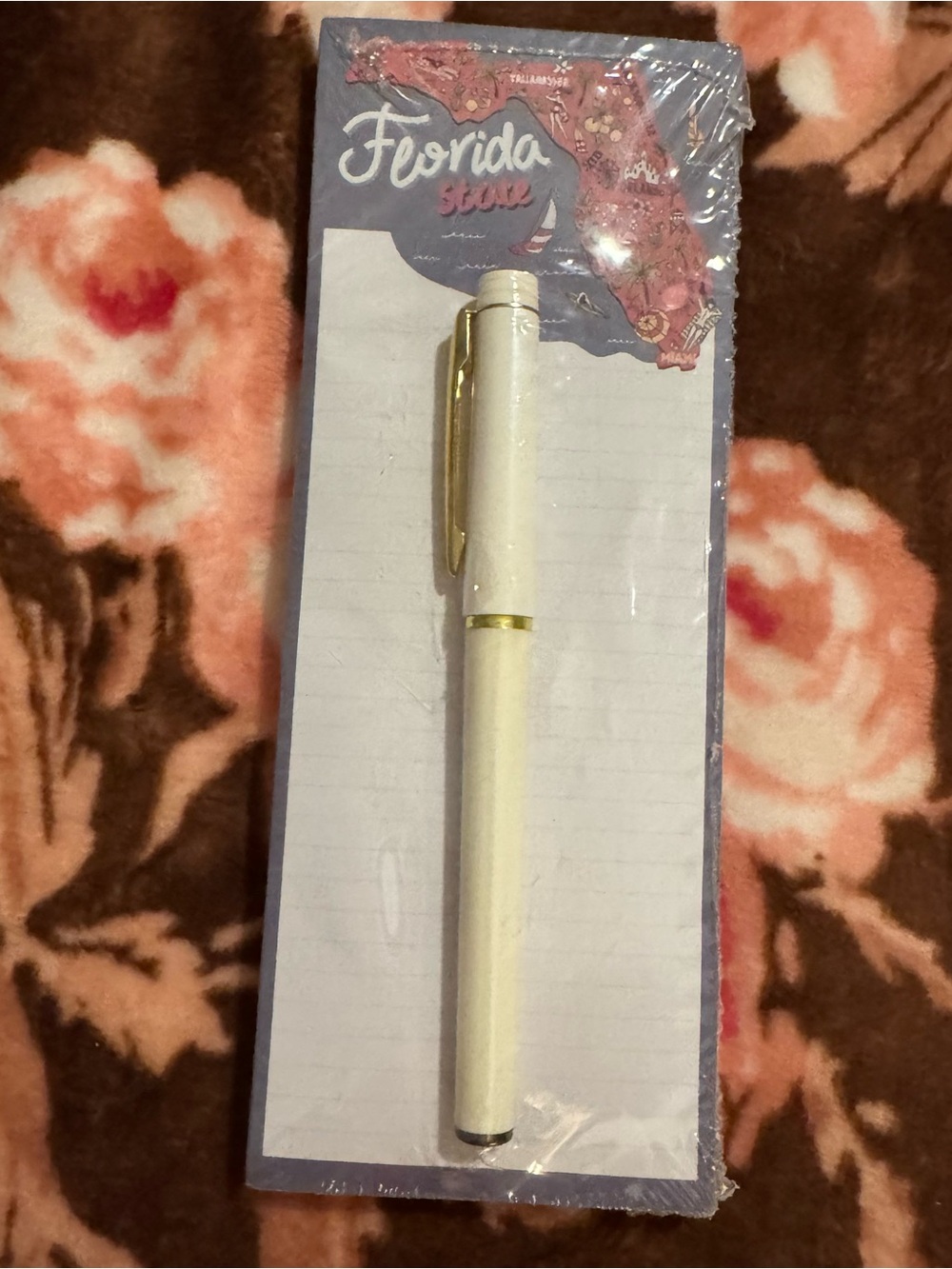 Vintage Florida State Souvenir Notepad & Pen Set New In Package Deadstock